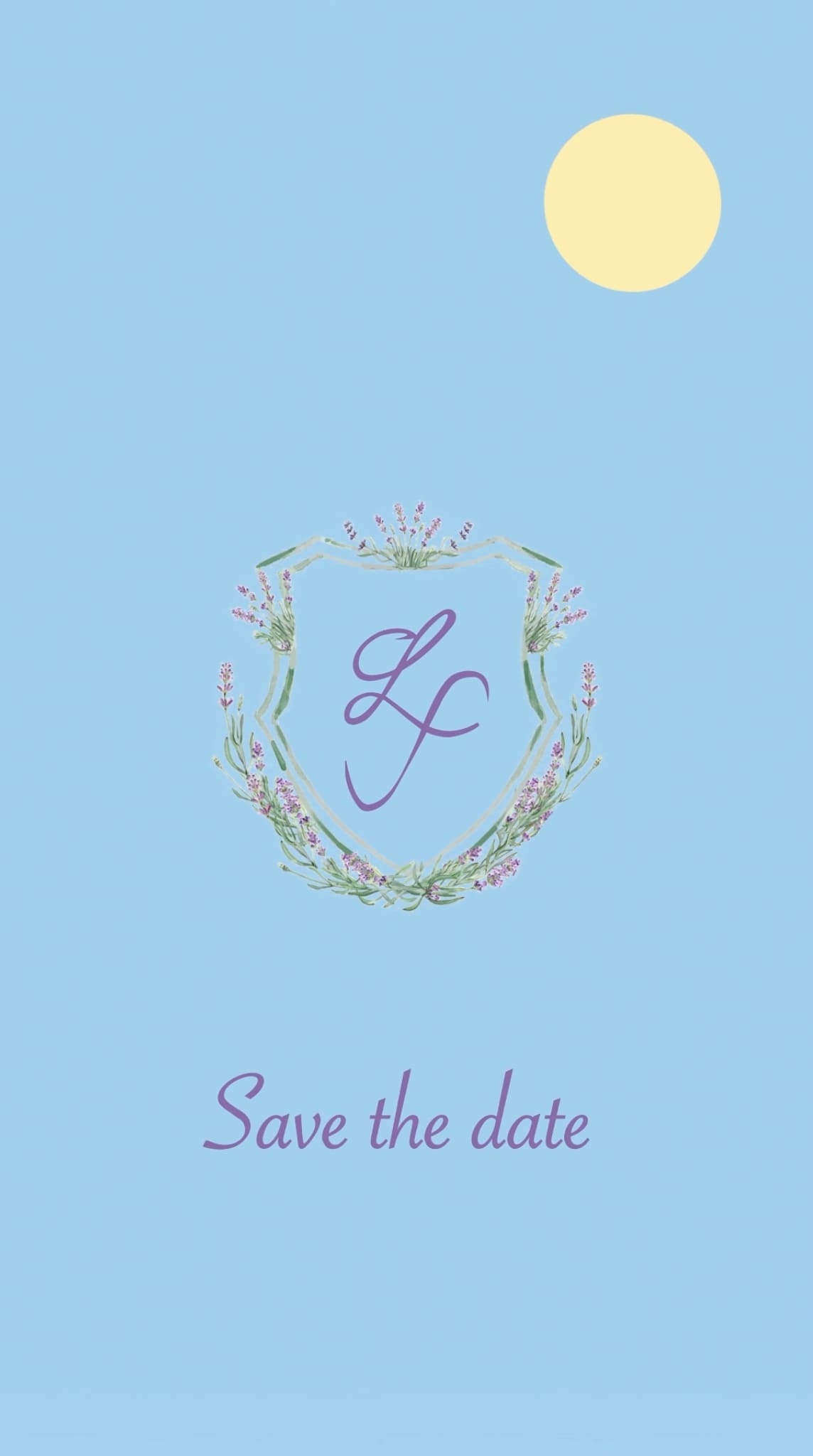 Save the Date personnalisé avec monogramme floral – Faire-part de mariage