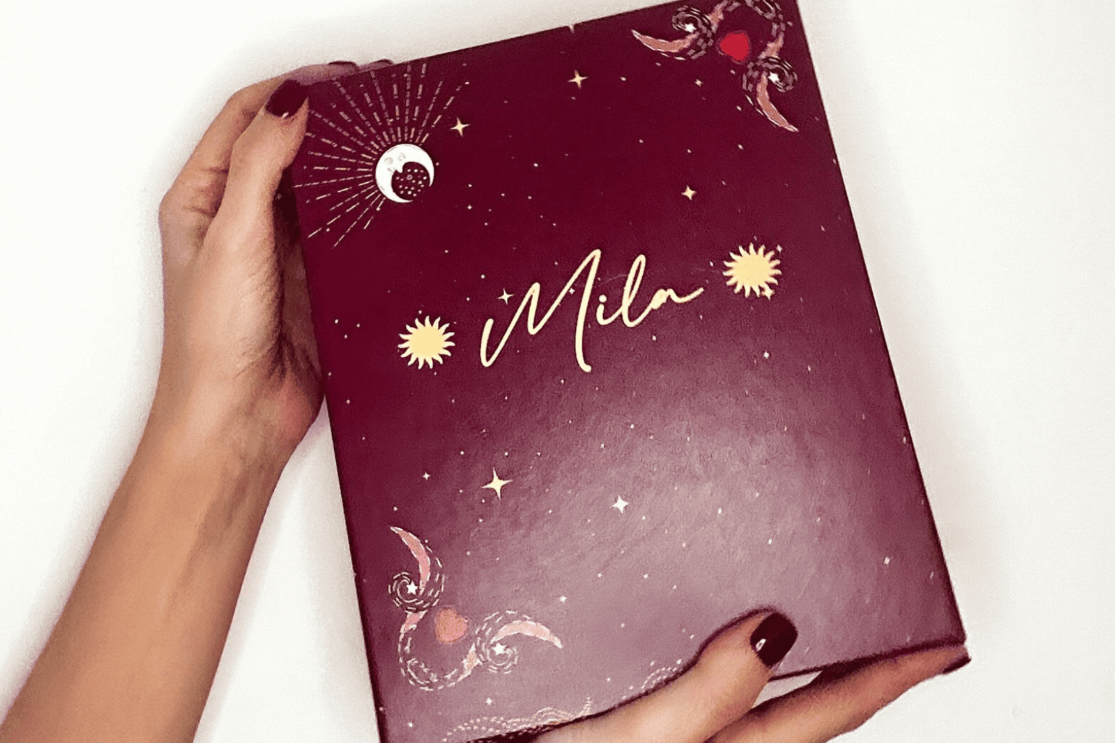 Coffret cadeau personnalisé Mila avec bougie artisanale – Ha Nouka