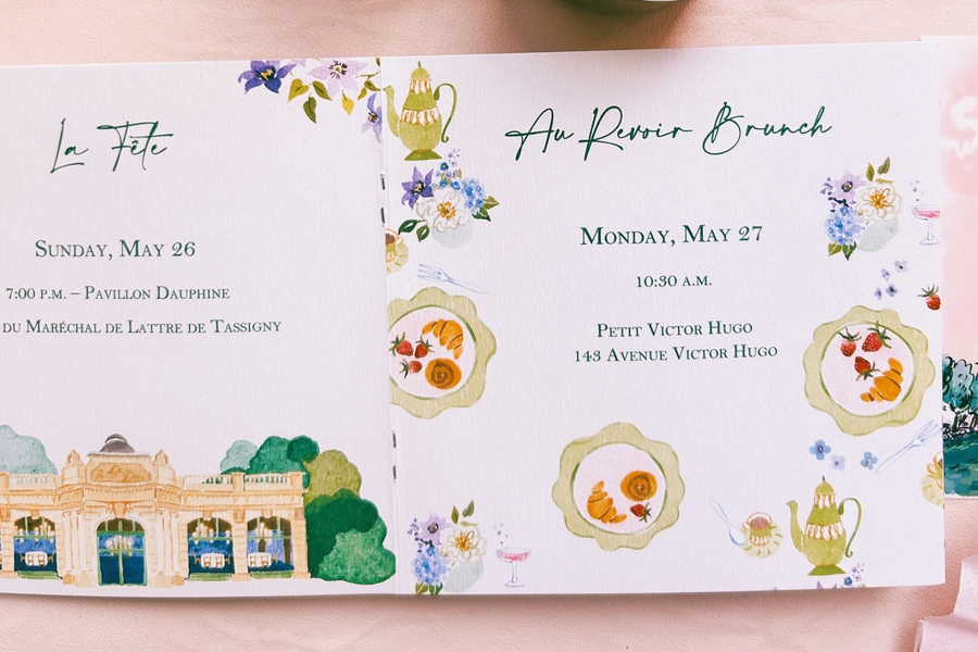 Programme de Mariage Personnalisé – Livret Illustré