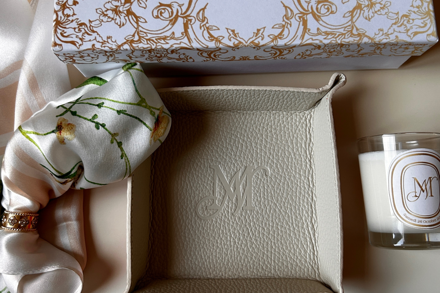Vide-Poche Personnalisé – Monogramme