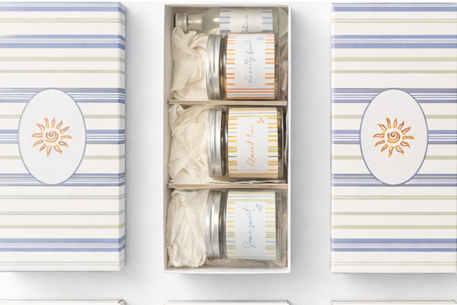 Coffret Cadeau Gourmand Personnalisé – Collection Soleil