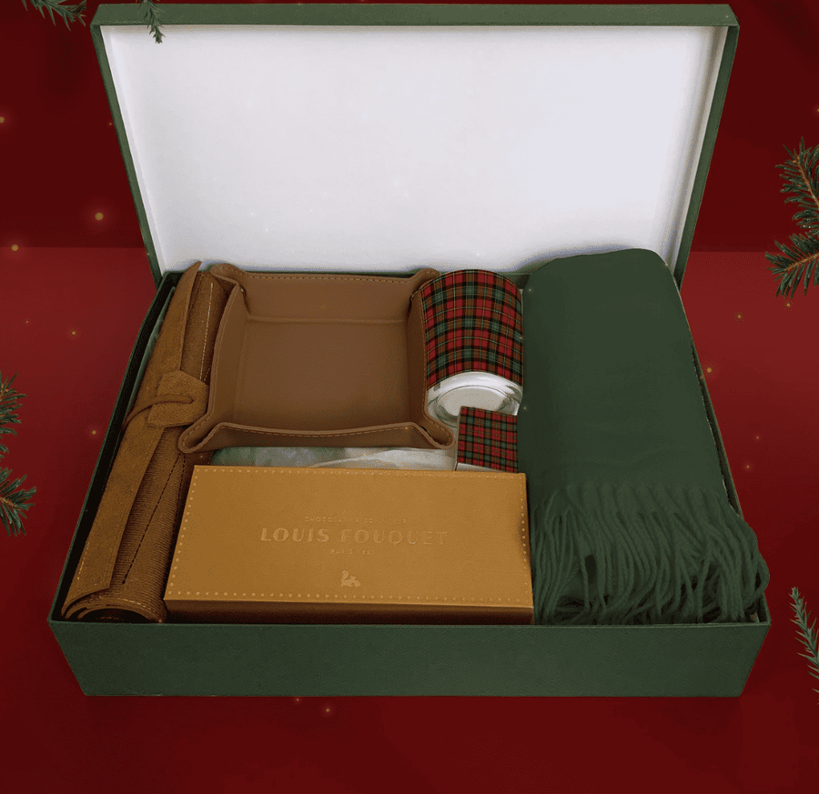 Coffret cadeau Noël entreprise personnalisé avec logo