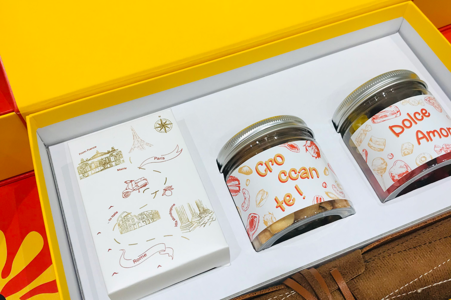 Coffret Cadeau Gourmand Personnalisé – Collection Dolce Vita