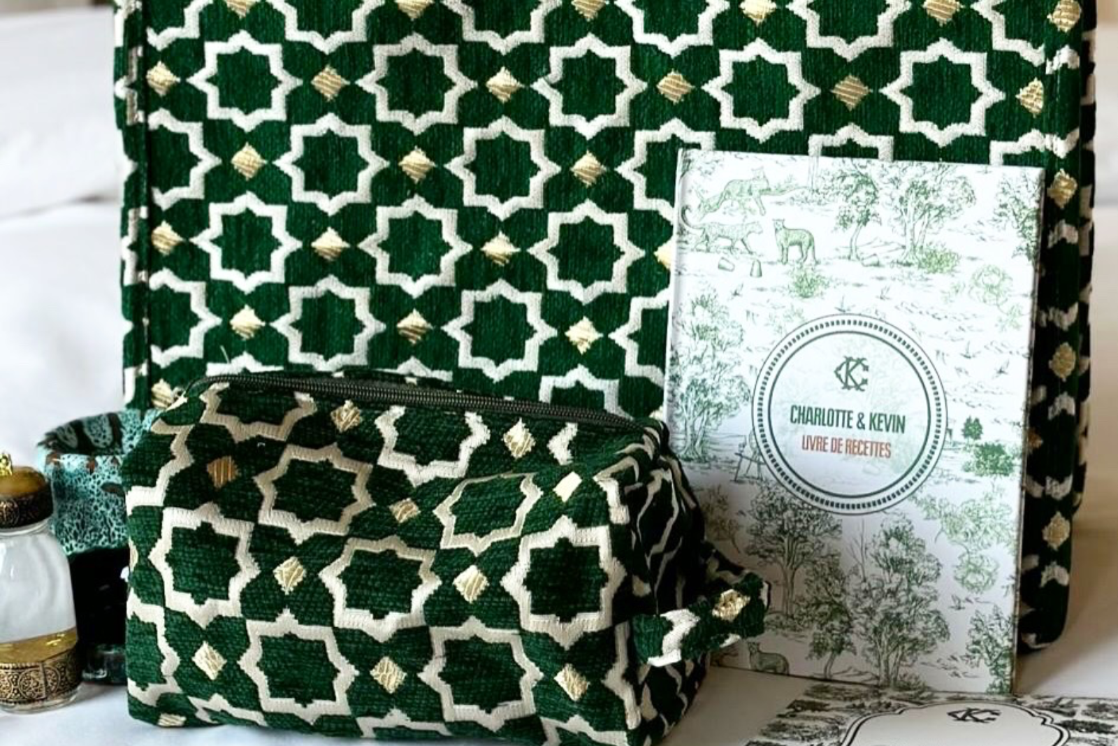 Coffret Bienvenue Personnalisé – Collection Toile de Jouy