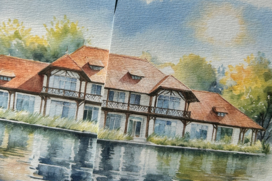 Faire-Part de Mariage Personnalisé – Illustration Aquarelle