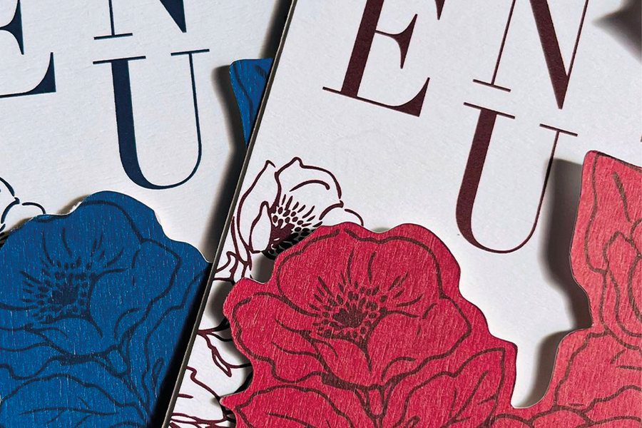 Invitation Personnalisée – Découpe Florale
